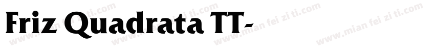Friz Quadrata TT字体转换